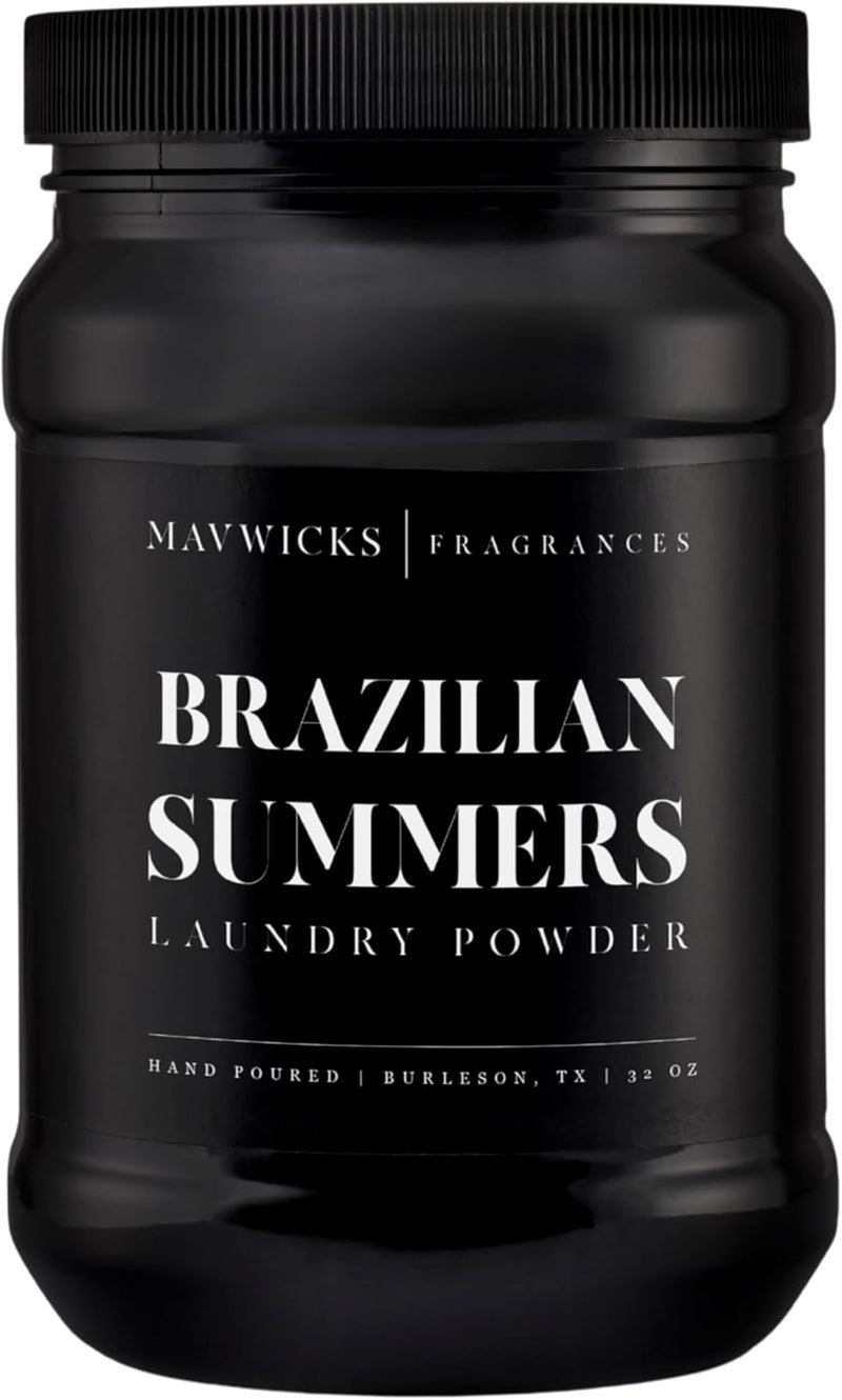 Mavwicks - Luxury Laundry Detergent Powder (Brazilian Summers) 32 Oz – Concentrated for Tough Stains and Odors, For All Washing machine types – Gentle on Fabrics - Image 1